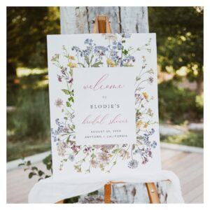 Wildflower Bridal Shower Welcome Sign Foam Board