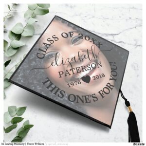 In Loving Memory Photo Tribute Graduation Cap Topper