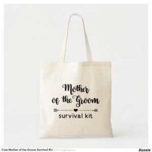 Cute Mother of the Groom Survival Kit Tote Bag