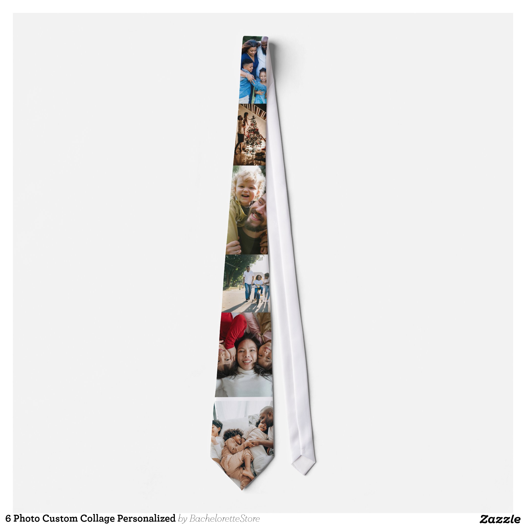 6 Photo Custom Collage Personalized Neck Tie