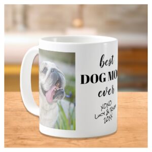 Best Dog Mom Ever Personalized Photos Coffee Mug