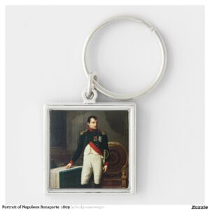 Portrait of Napoleon Bonaparte 1809 Keychain