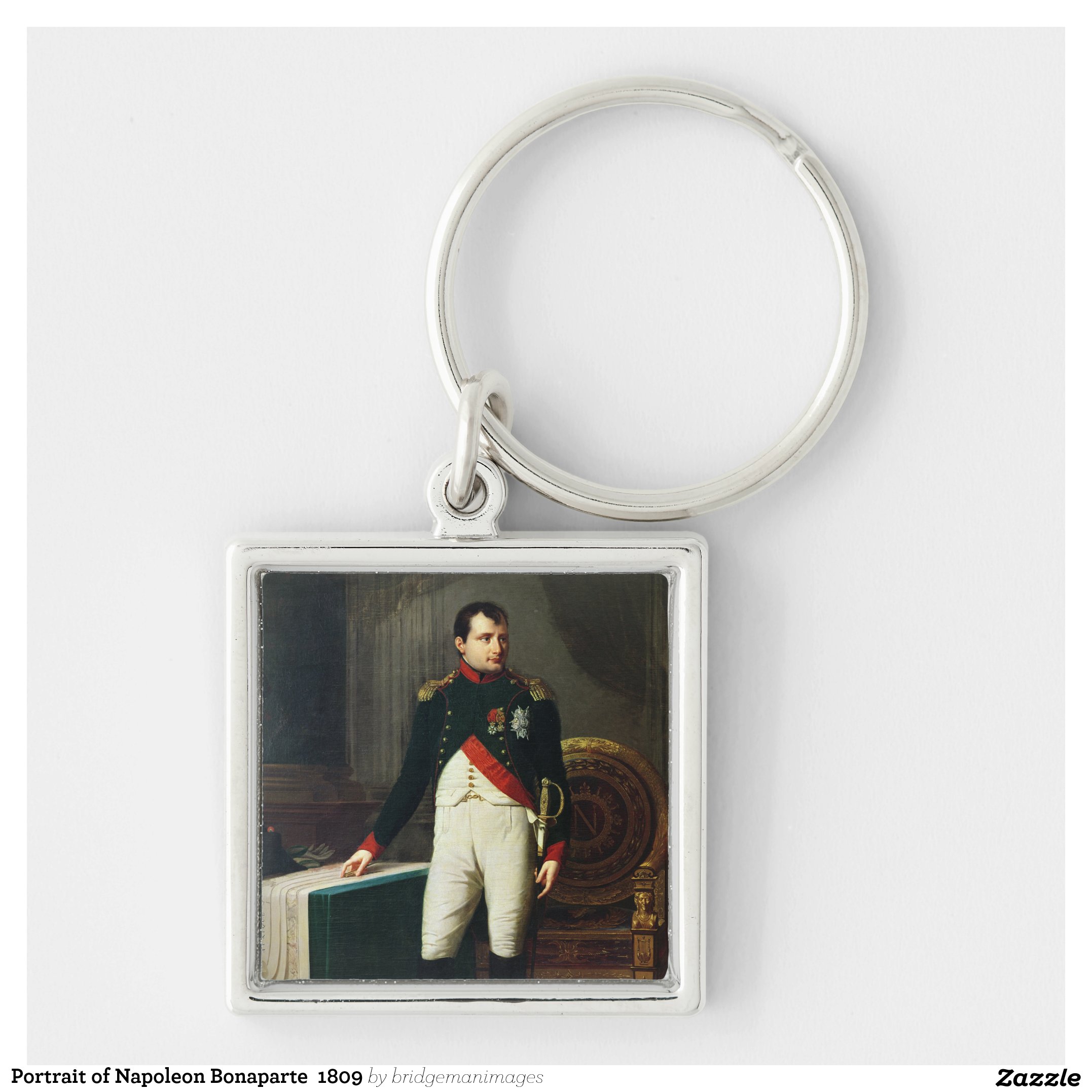Portrait of Napoleon Bonaparte 1809 Keychain