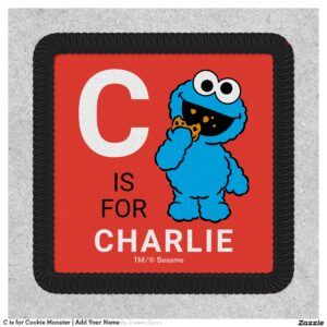 C is for Cookie Monster Add Your Name Patch