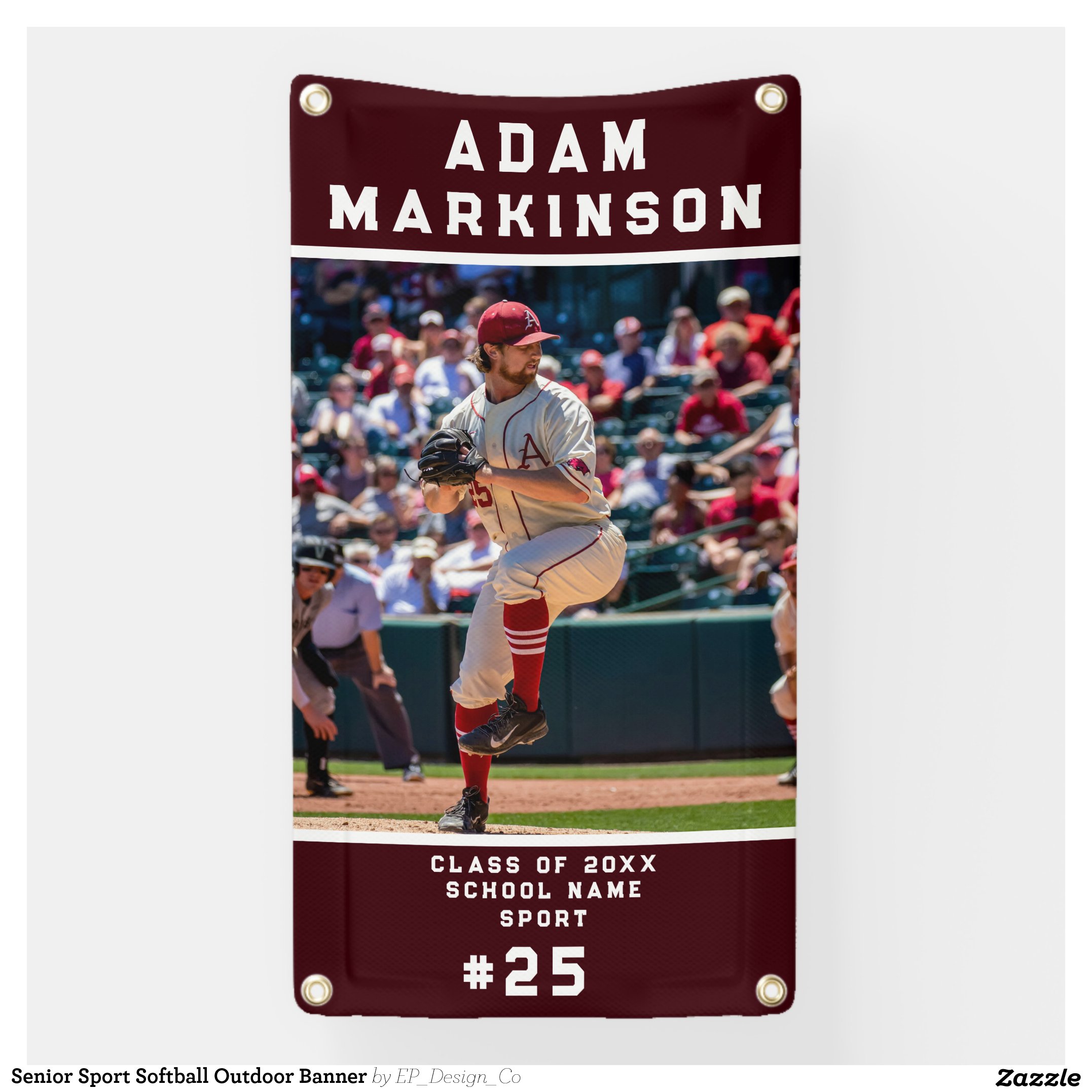 Senior Sport Softball Outdoor Banner