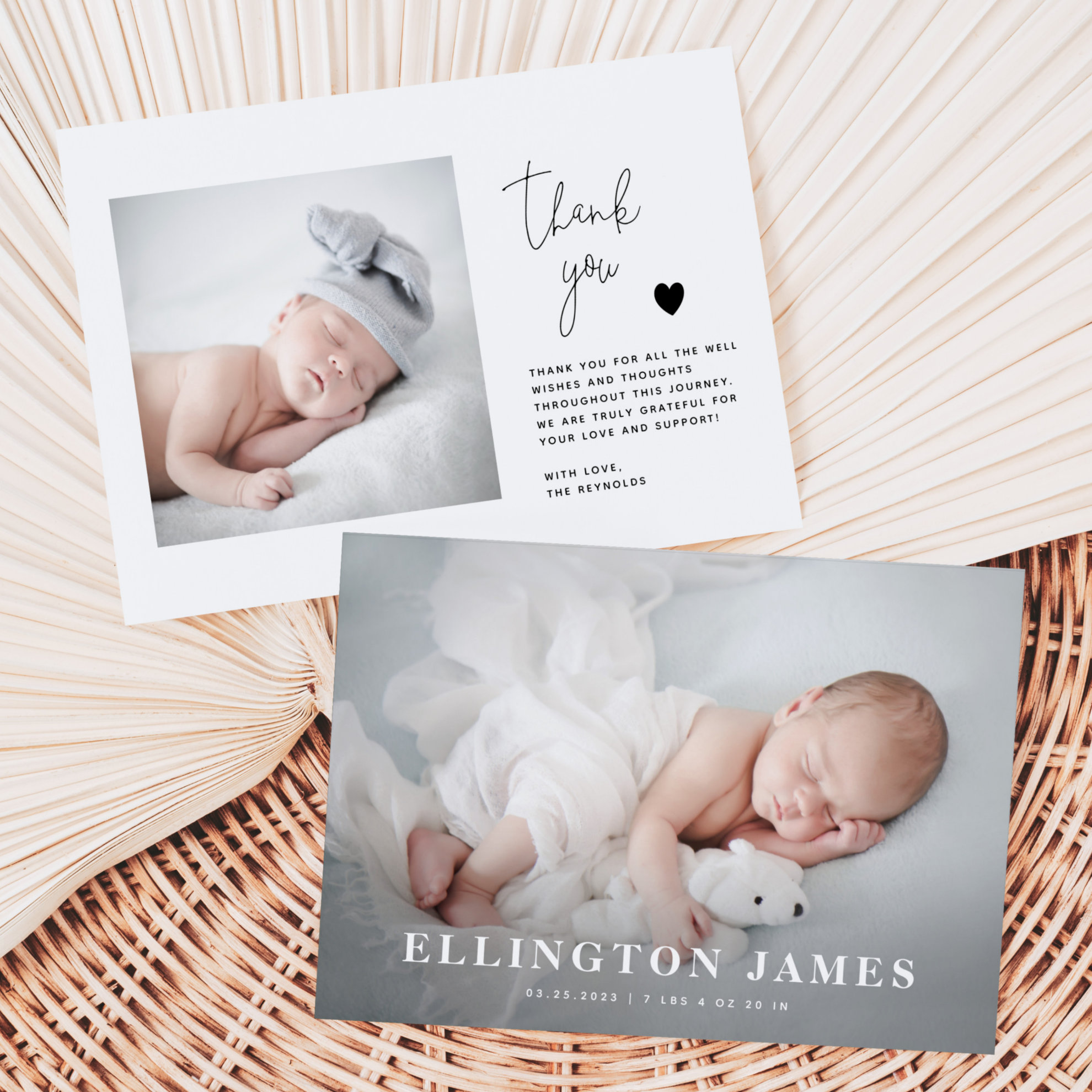 Birth Announcement Card New Baby Announcement
