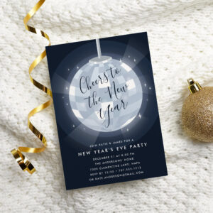 Midnight Stars New Years Eve Party Invitation