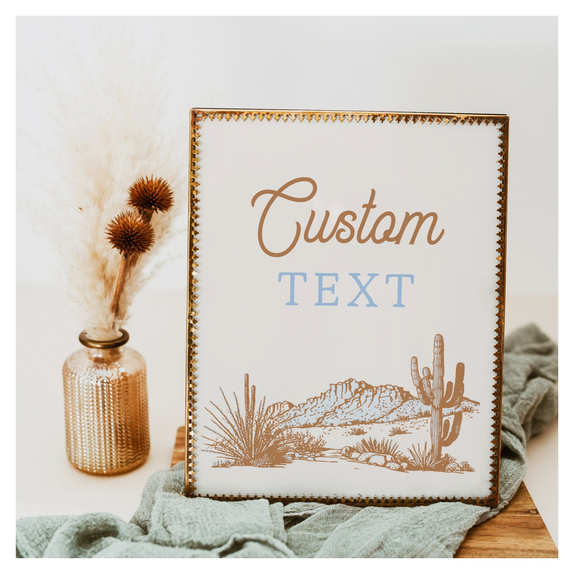 8x10 Custom Western Sign