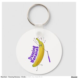 Keychain - Dancing Bananas - Circle