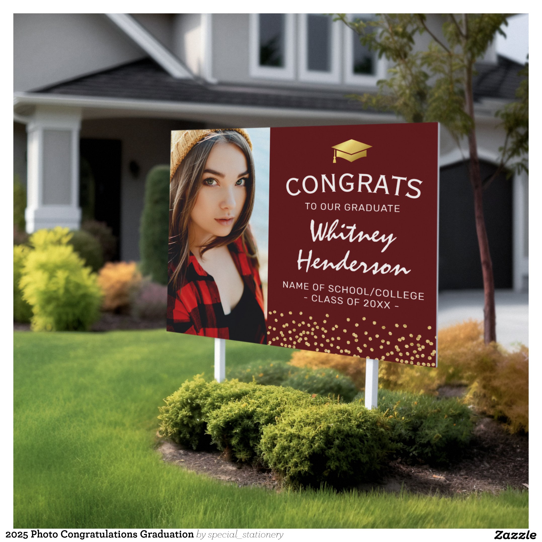 2025 Photo Congratulations Graduation Sign