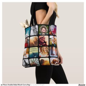 32 Photo Double Sided Black Carry Bag