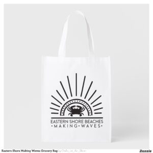 Eastern Shore Making Waves Grocery Bag
