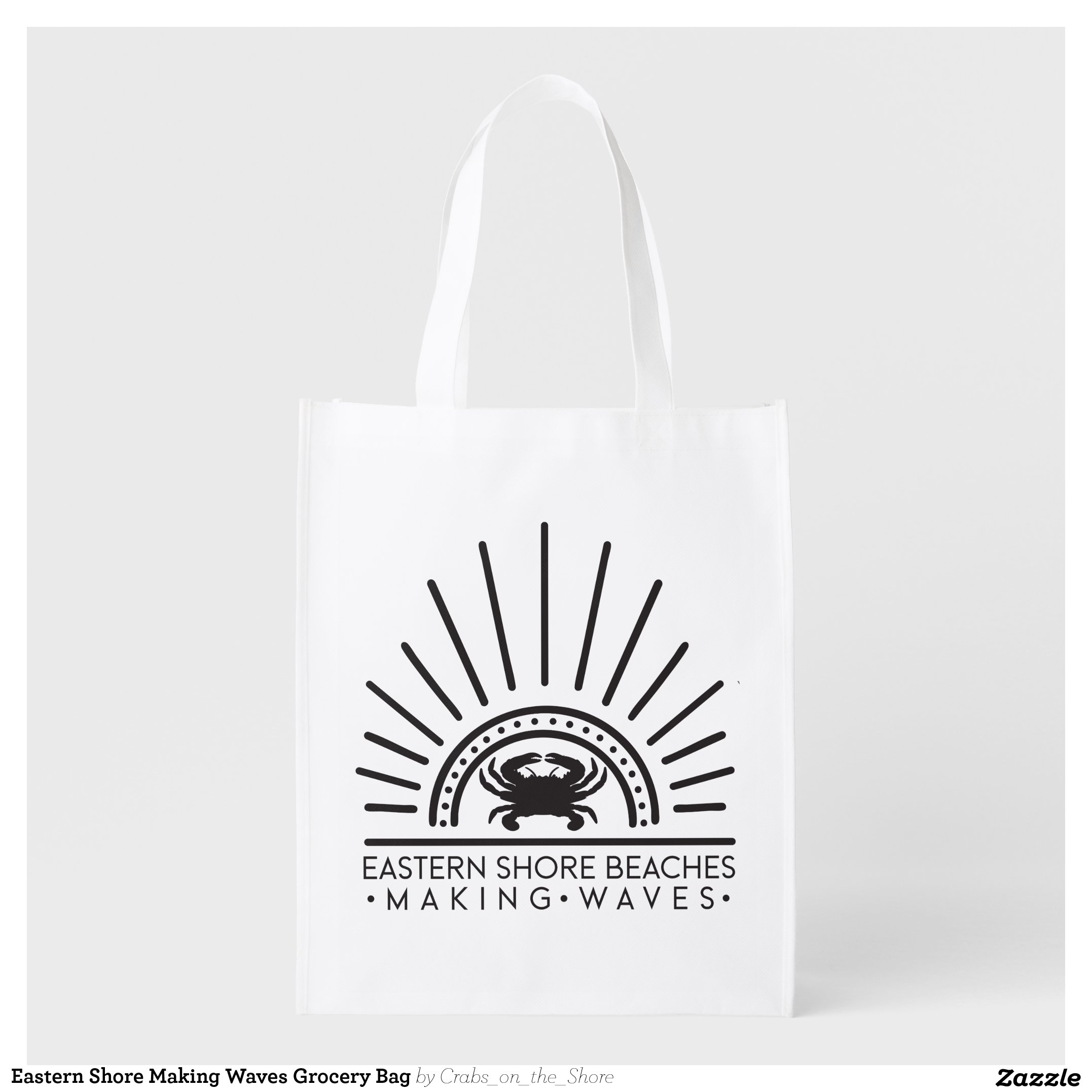 Eastern Shore Making Waves Grocery Bag