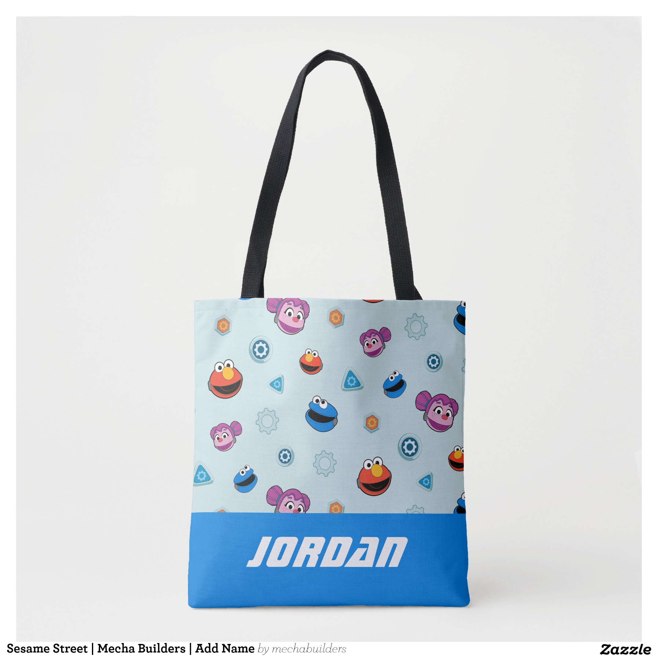 Sesame Street Mecha Builders Add Name Tote Bag