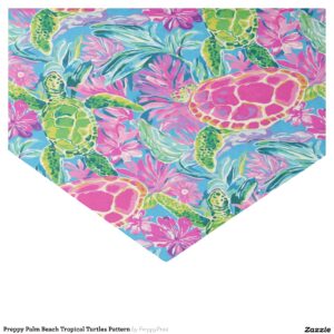 Preppy Palm Beach Tropical Turtles Pattern Tissue Paper