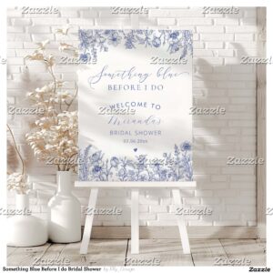 Something Blue Before I do Bridal Shower Foam Board
