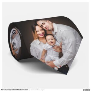 Personalized Family Photo Custom Neck Tie