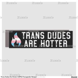 Trans Dudes Are Hotter LGBTQ Transgender Bumper Car Magnet