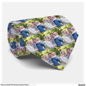 Personalized Christmas Family Photo Neck Tie