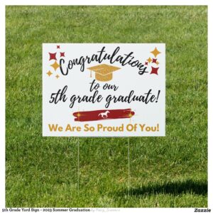 5th Grade Yard Sign - 2023 Sommer Graduation