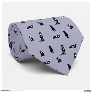 Tuxedo Cat Neck Tie