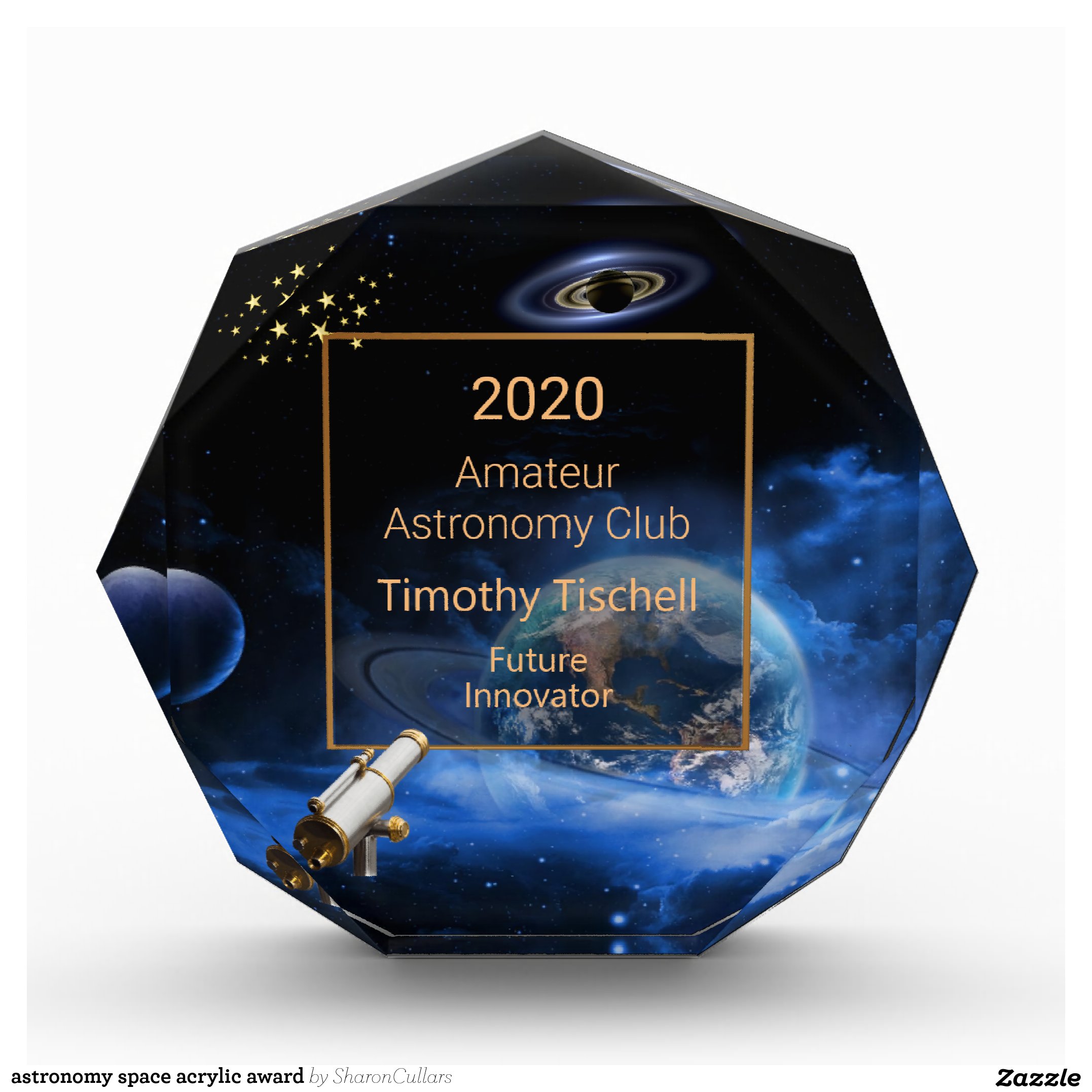 astronomy space acrylic award