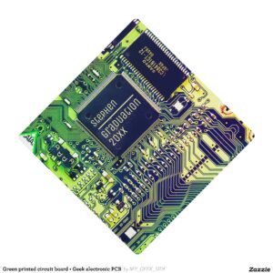 Green printed circuit board ? Geek electronic PCB Graduation Cap Topper