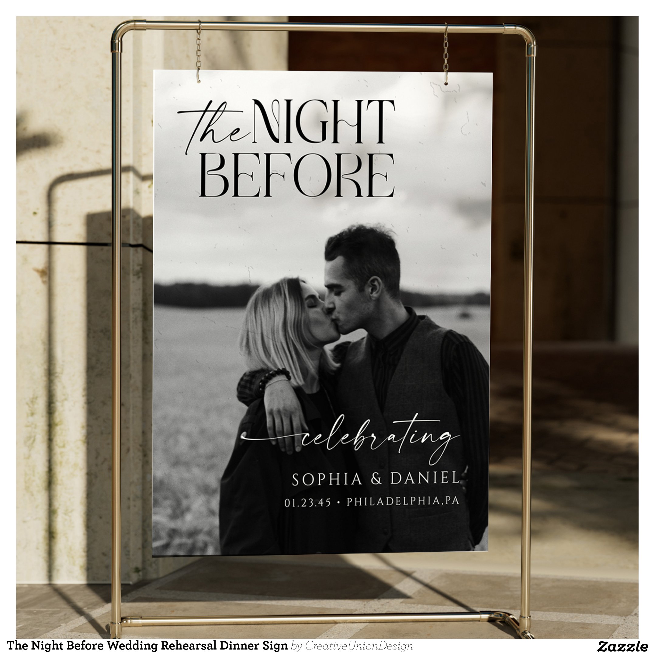 The Night Before Wedding Rehearsal Dinner Sign