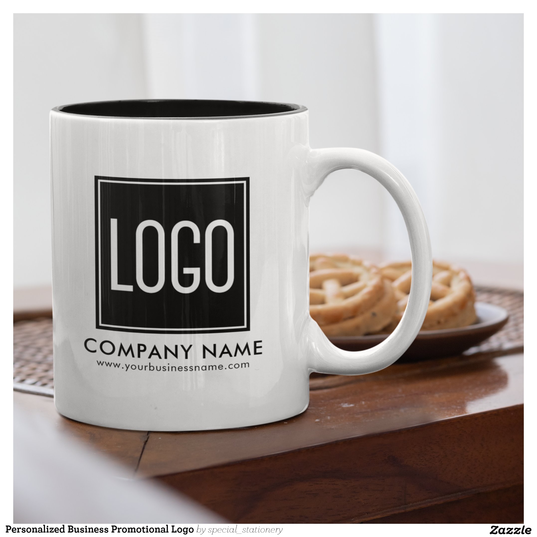 Personalized Business Promotional Logo Two-Tone Coffee Mug