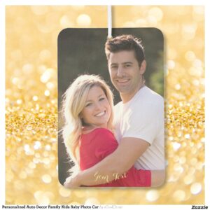 Personalized Auto Decor Family Kids Baby Photo Car Air Freshener