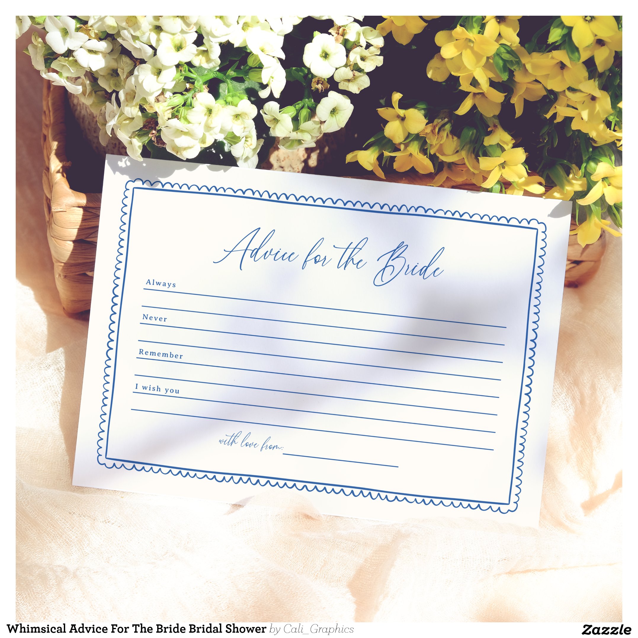 Whimsical Advice For The Bride Bridal Shower