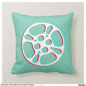 Film Reel / Movie Reel Pillow (Color Fringe)