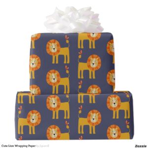Cute Lion Wrapping Paper