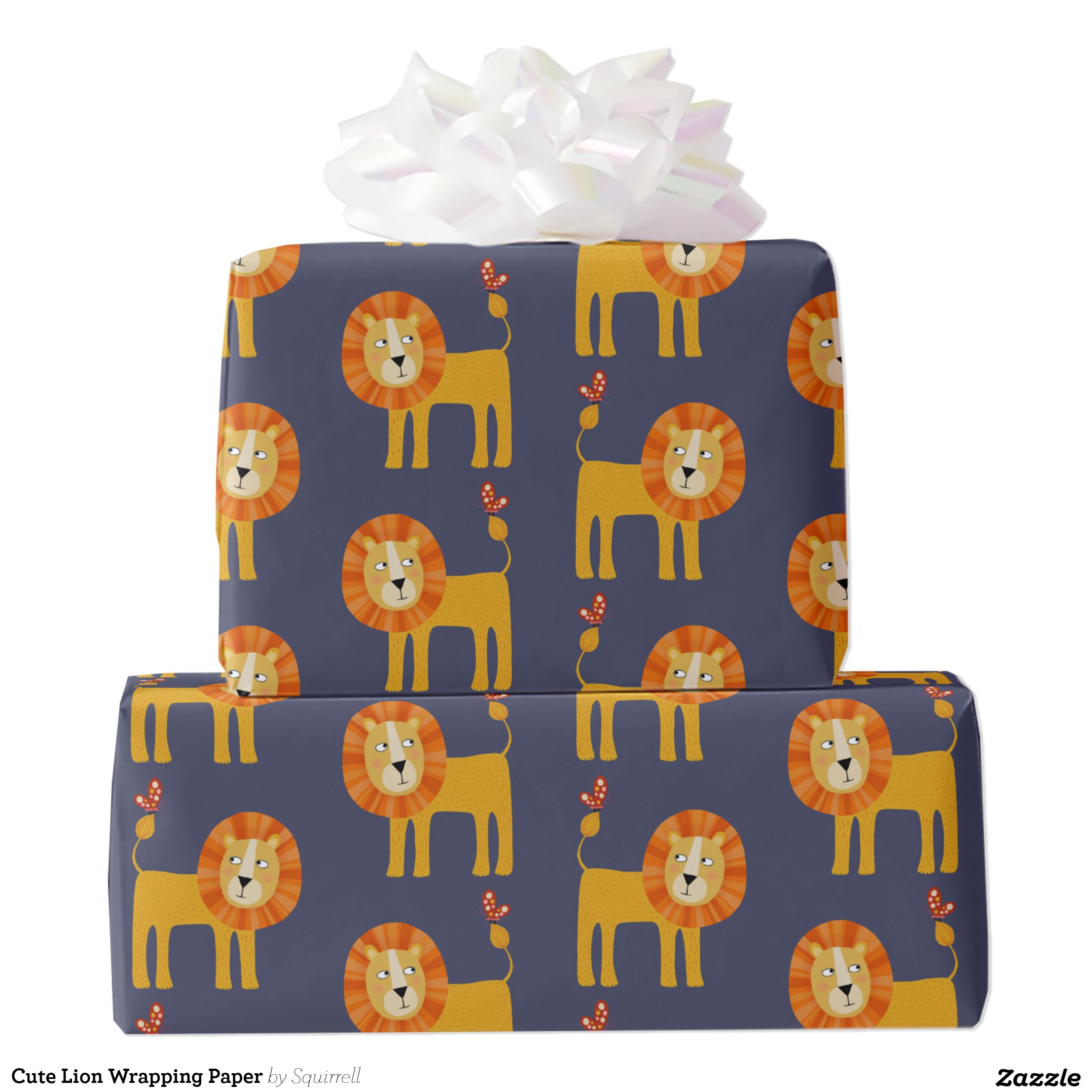 Cute Lion Wrapping Paper