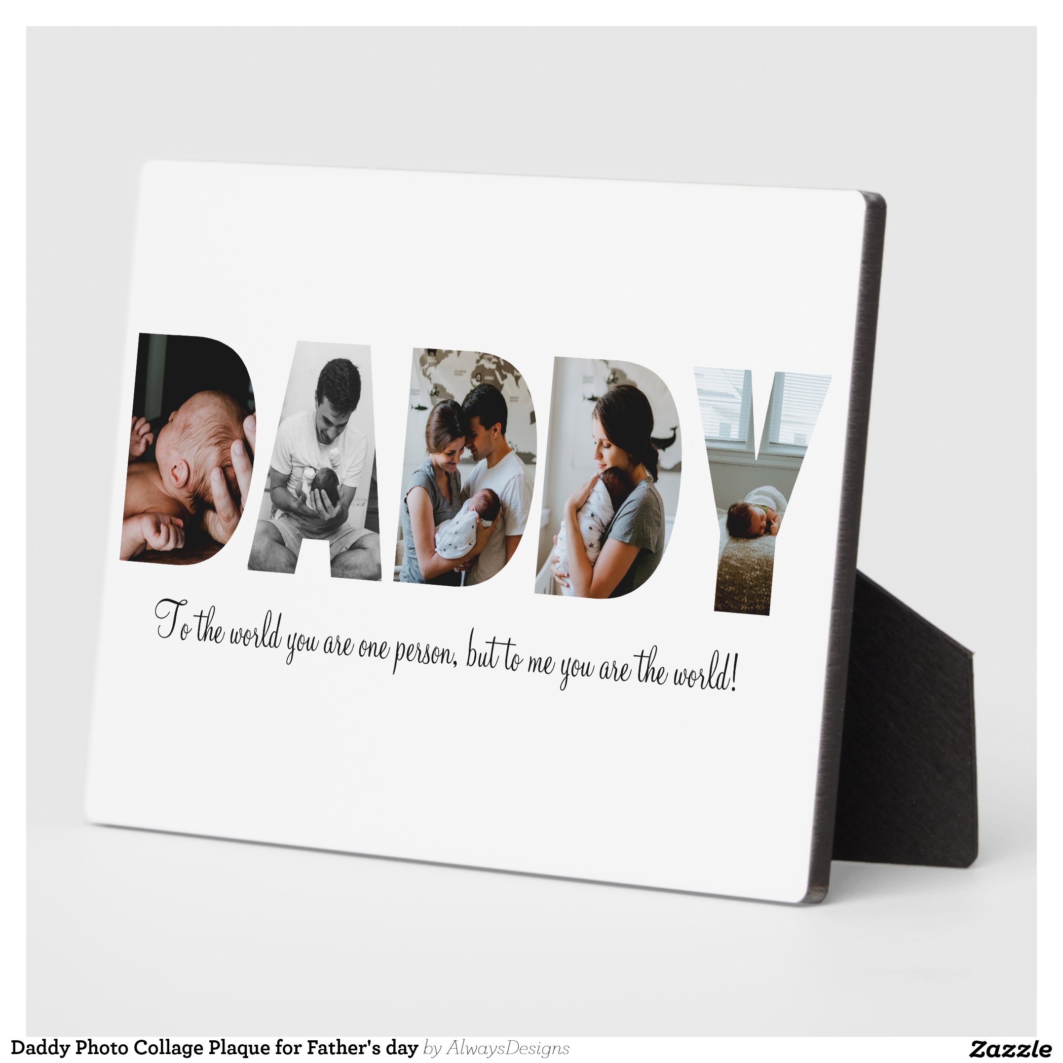 Daddy Photo Collage Plaque for Father's day