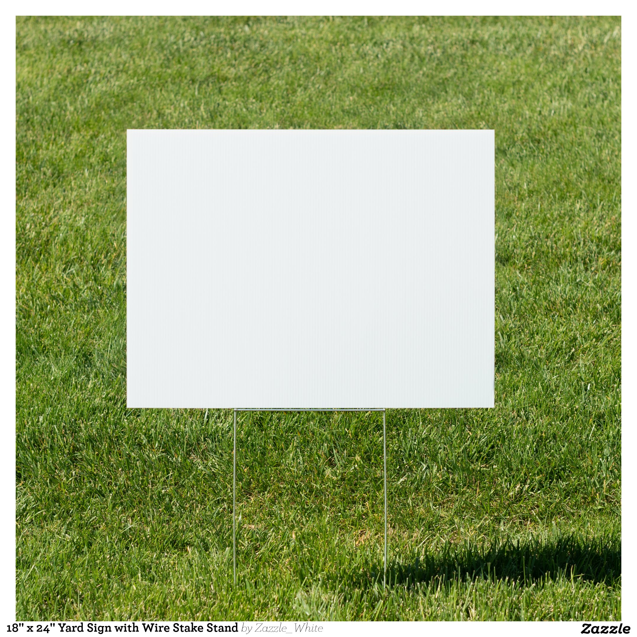 18" x 24" Yard Sign with Wire Stake Stand