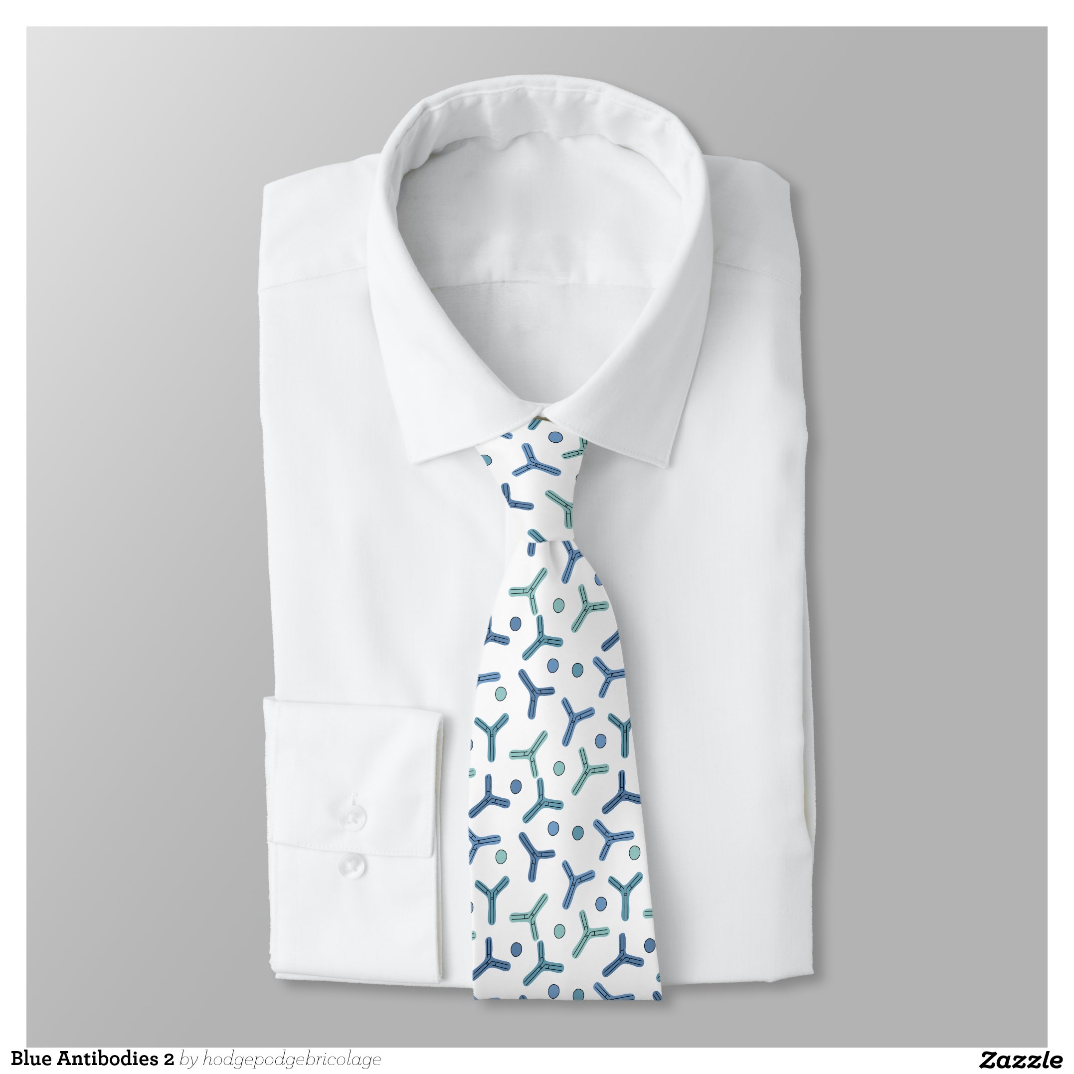 Blue Antibodies 2 Neck Tie