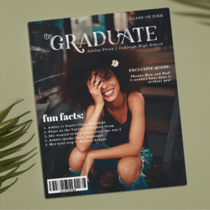 Fun Facts Graduate Magazine Cover Photo Plaque